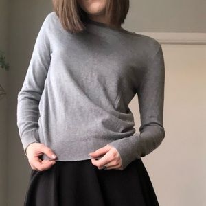 Gray Crew Neck Sweater